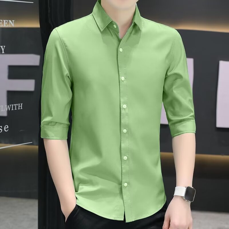 Herren Leinenhemd Halbarm Slim-Fit | LuxeStyle