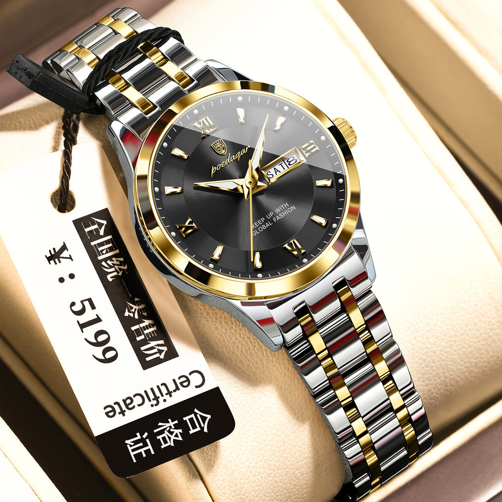 Wasserdichte Herren-Uhr mit Lichterzeugung – Bild 3 | LuxeStyle