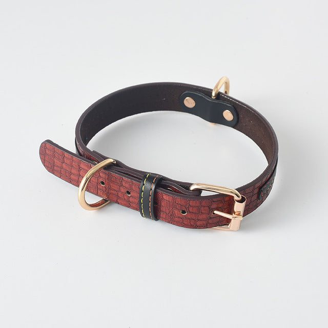 Lederhalsband für mittelgrosse bis grosse Hunde – Bild 5 | LuxeStyle