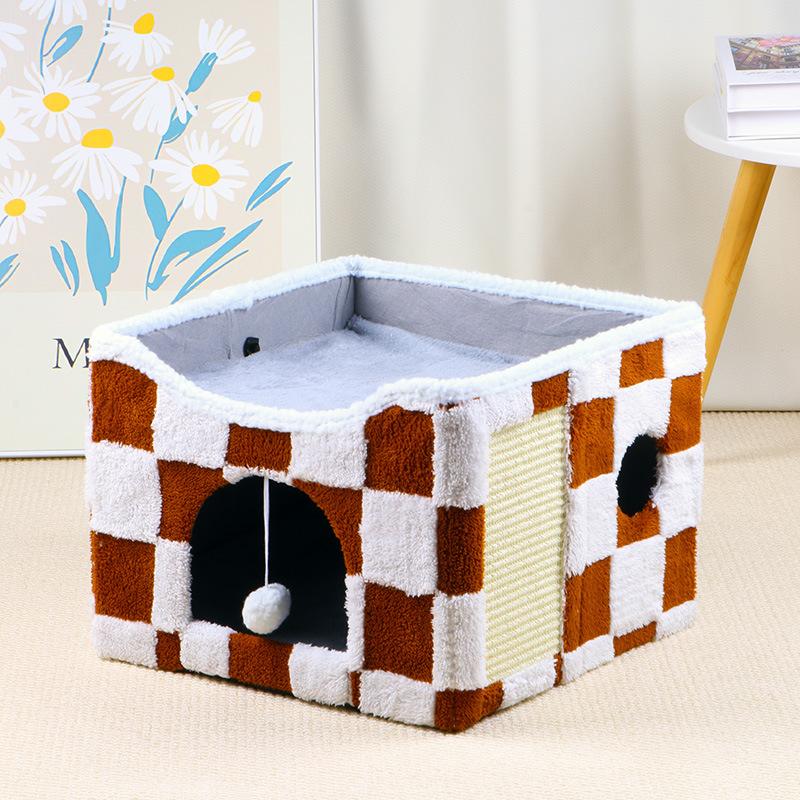 Faltbares Katzenbett mit Plüsch – Bild 6 | LuxeStyle