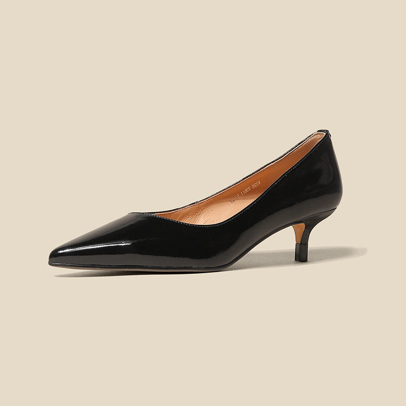 Pumps aus Schafsleder mit mittlerem Absatz – Bild 8 | LuxeStyle