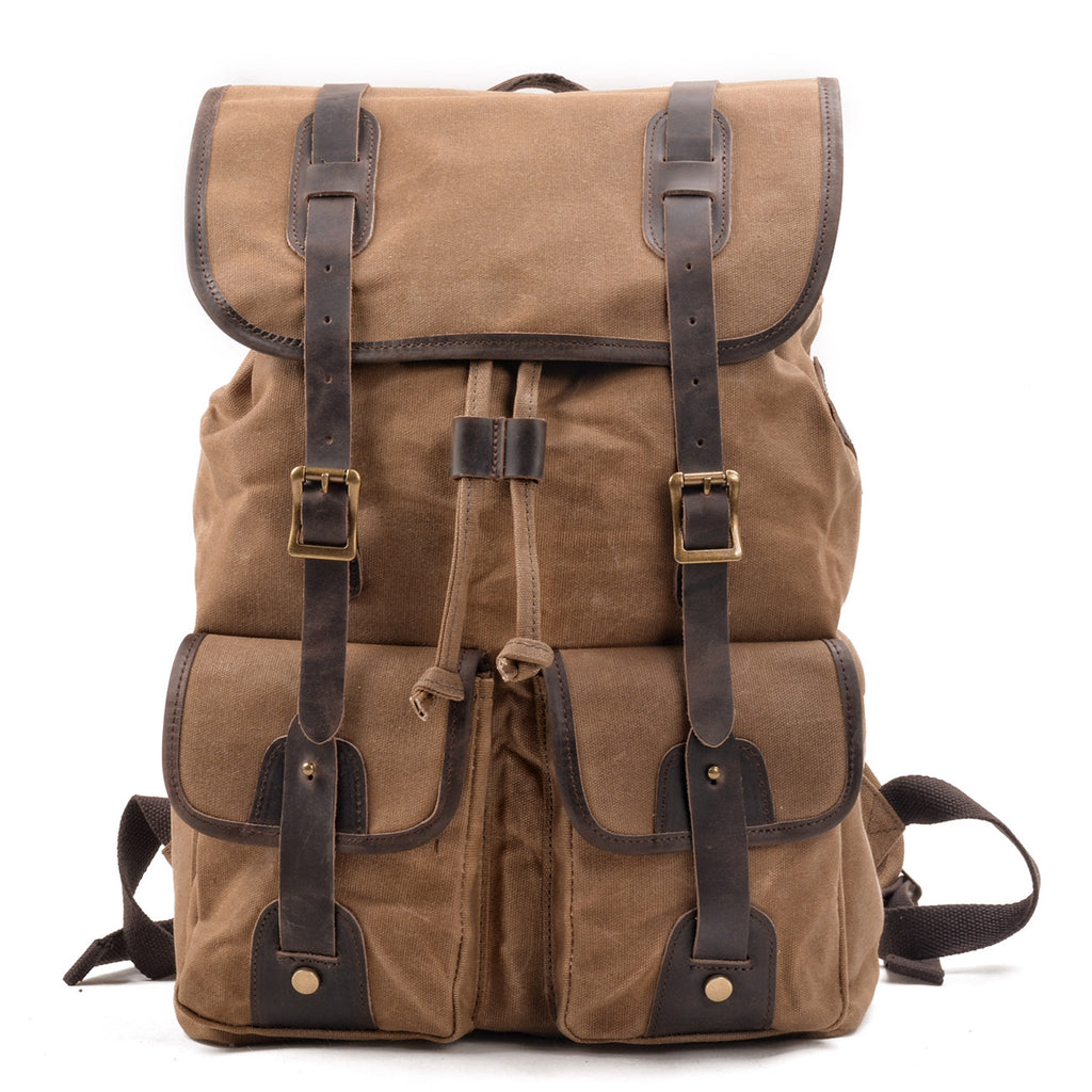 Reise-Rucksack Canvas & Leder – Bild 5 | LuxeStyle