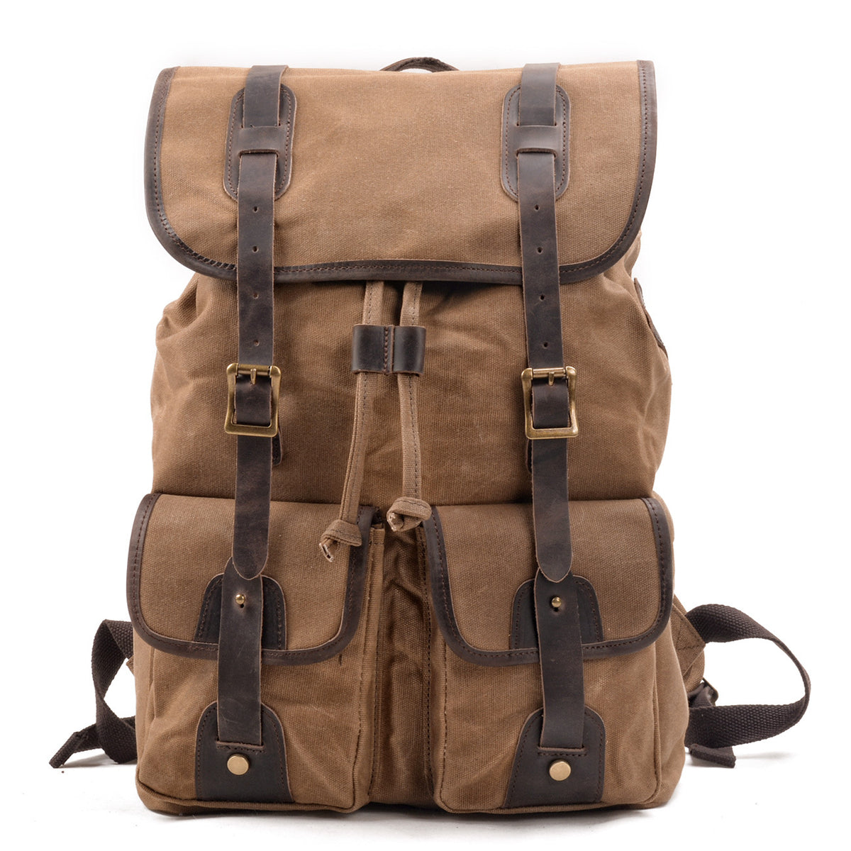 Reise-Rucksack Canvas & Leder – Bild 5 | LuxeStyle