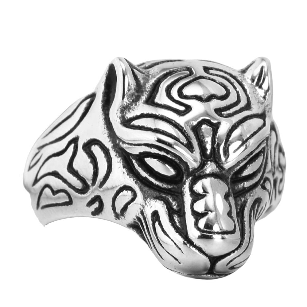 Leopard-Kopf Ring