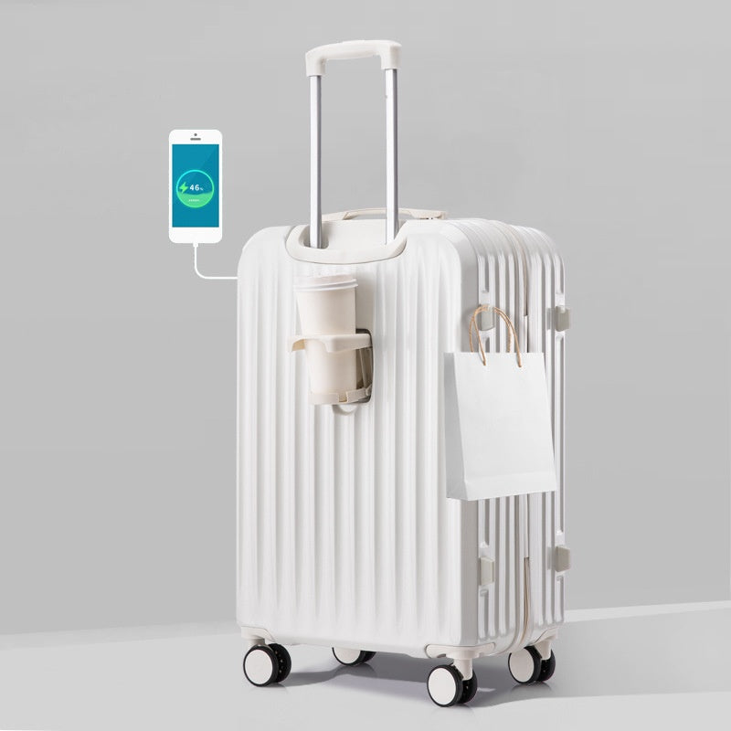 Multifunktionaler Rollkoffer mit USB-Port