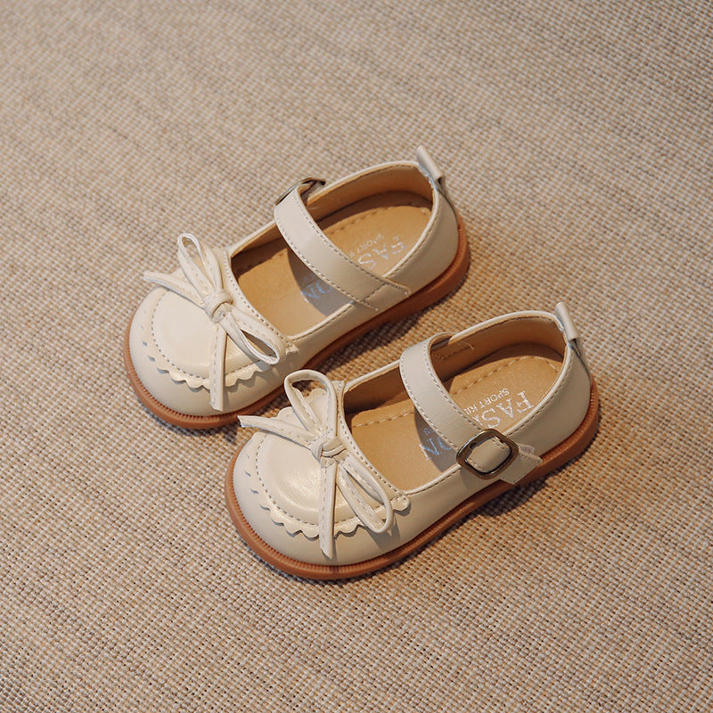 Weiche Leder-Kinderschuhe mit Velcro und rutschfester Sohle