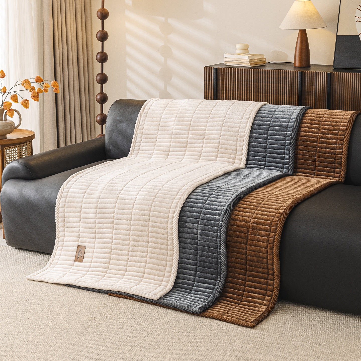Rutschfeste Sofaauflage aus Kurzflor