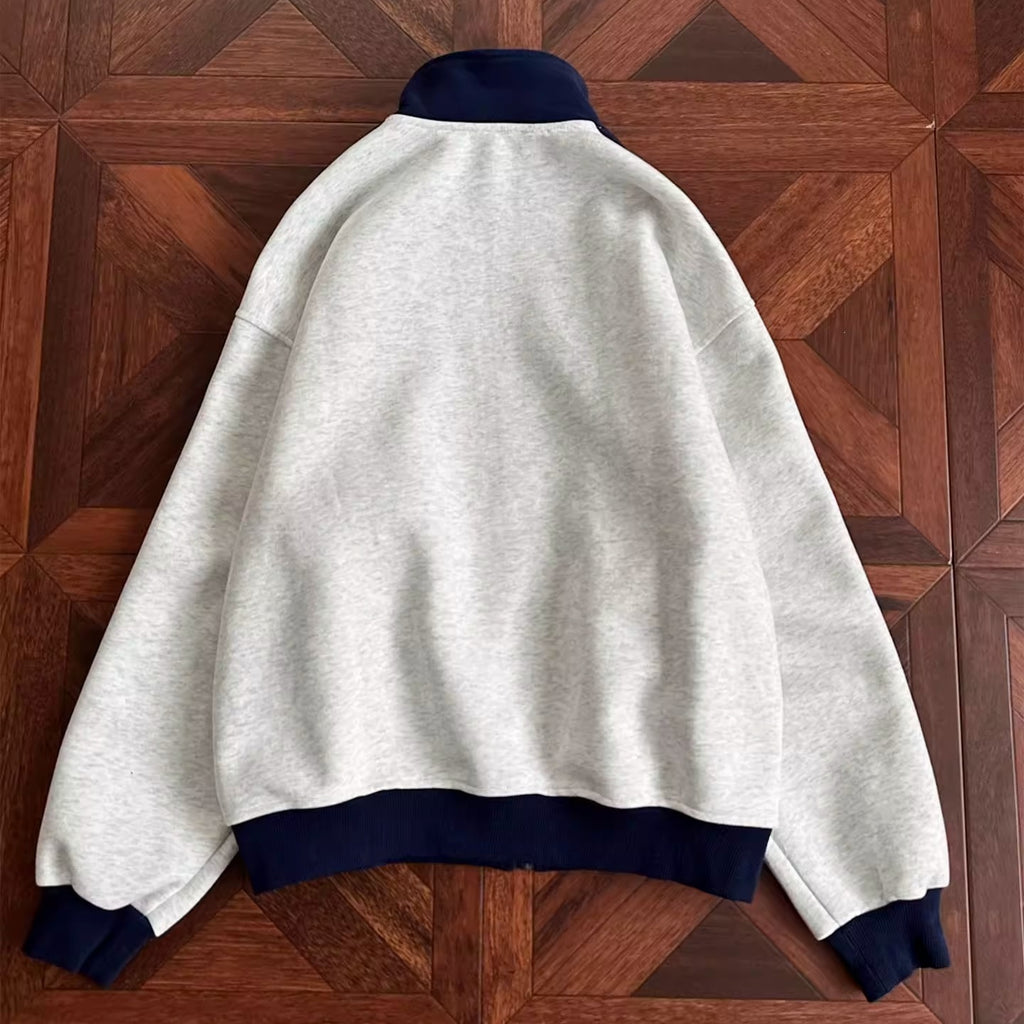 Cardigan Hoodie mit Stehkragen
