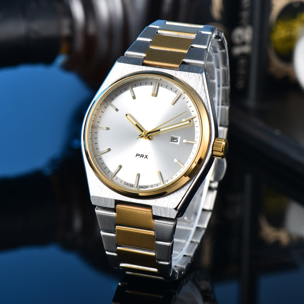 Elegante Herrenquarzuhren mit Stahlband