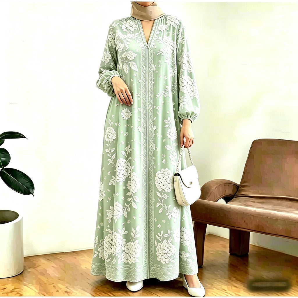 Tiedye-Kleid mit lockerem Sitz