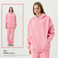 Gefütterter Hoodie und Trainerhosen Set im American Style