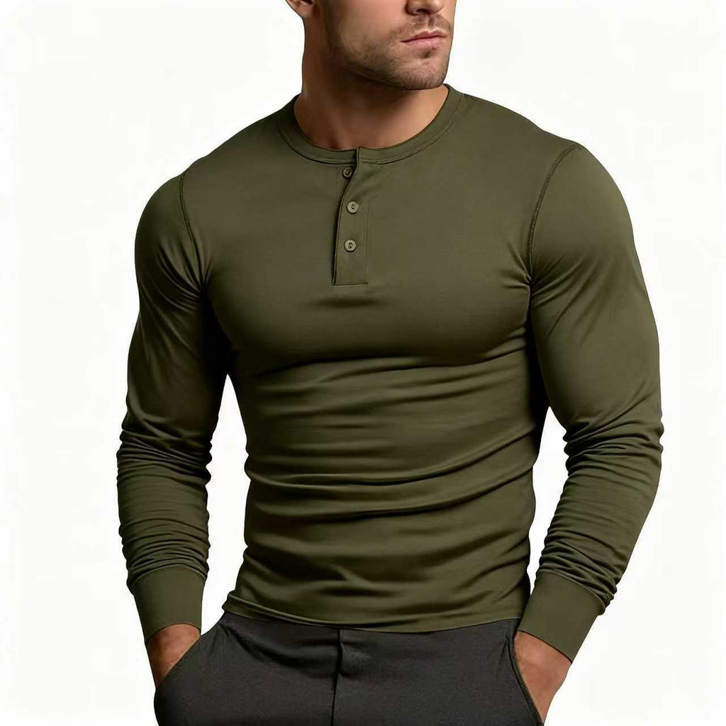 Herren Langarmshirt Europäisch/Amerikanisch