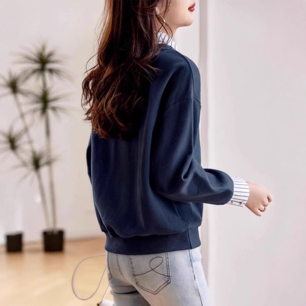 Langarm-Sweatshirt im Zweiteiler-Look – Bild 6 | LuxeStyle
