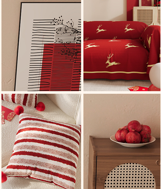 Kissenbezug mit roten Streifen – Bild 4 | LuxeStyle