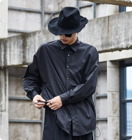 Herren Langarm-Shirt, lockere Passform