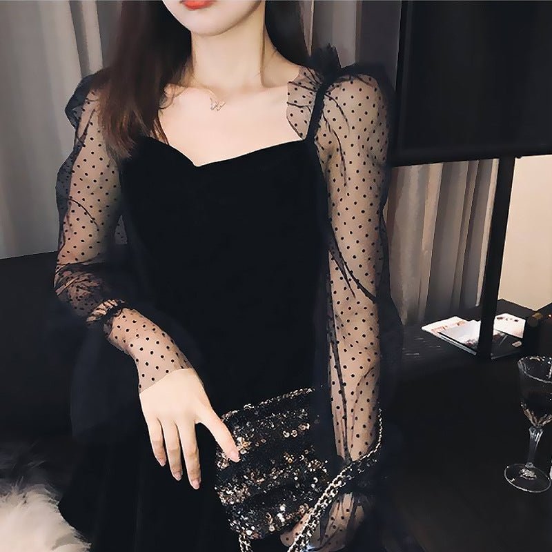Elegantes A-Linien Chiffonkleid im Retro-Stil – Bild 2 | LuxeStyle