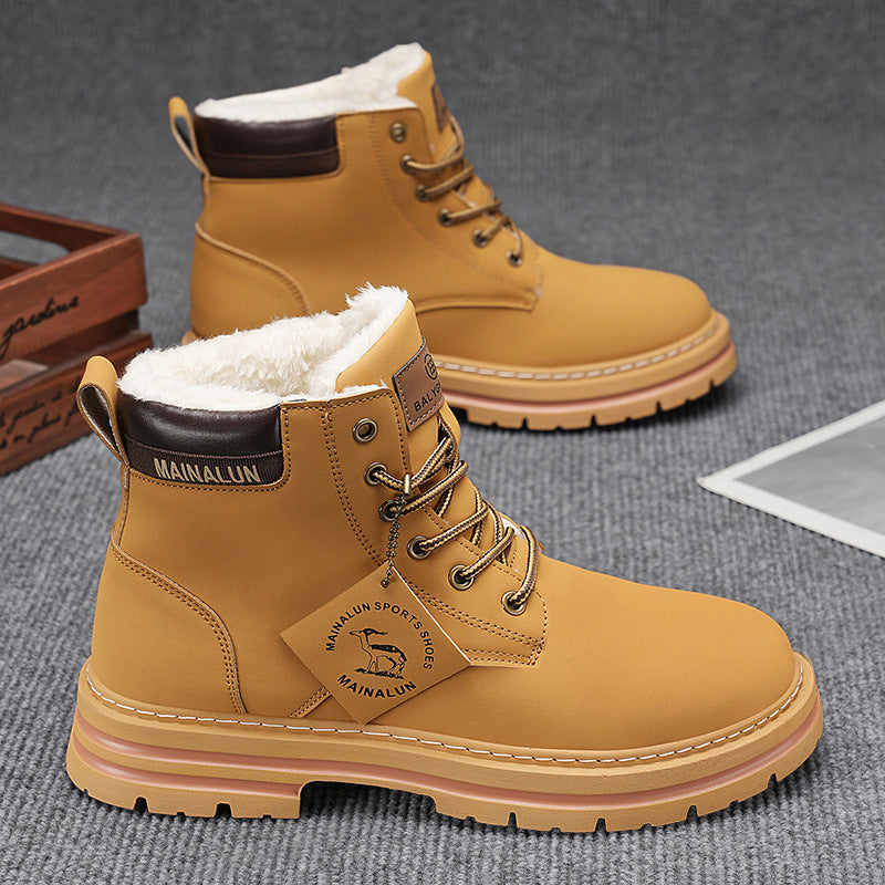 Herrenwinterschuhe mit Fleecefutter für Wärme