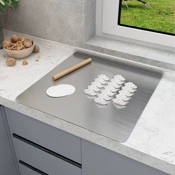 Edelstahl-Schneidebrett, faltbar – Bild 3 | LuxeStyle