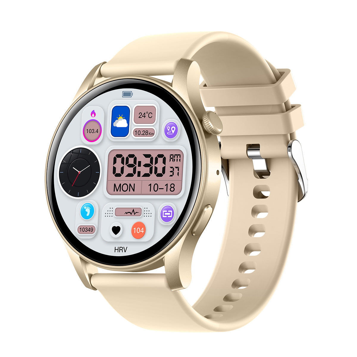 Smartwatch mit Bluetooth-Telefonie und Herzfrequenz