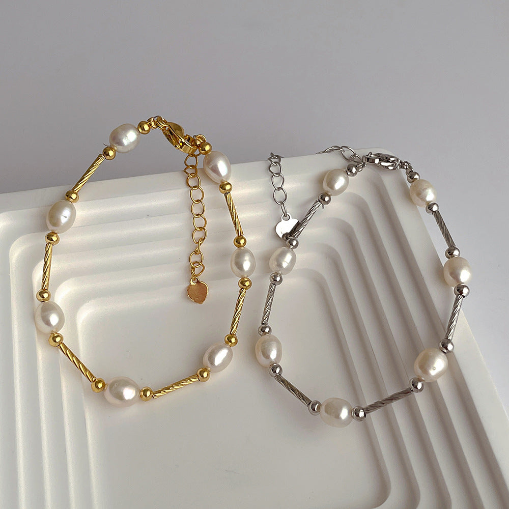 Armband Süsswasserperle & Edelstahl – Bild 4 | LuxeStyle