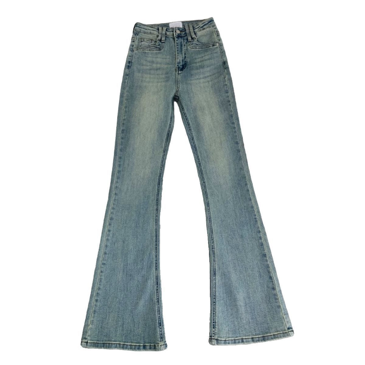 Stretch-Jeans mit hoher Taille