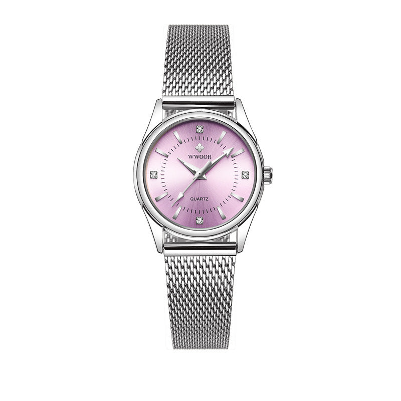 Quarzuhr mit Milanaise-Armband für Damen – Bild 6 | LuxeStyle