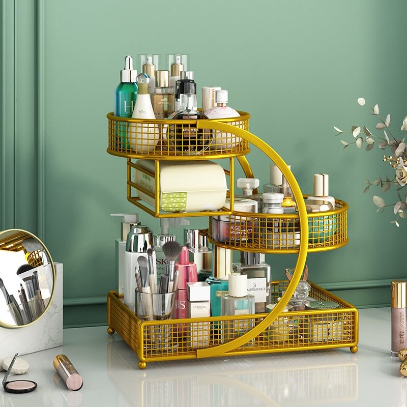 Minimalistischer Kosmetik-Organizer aus Metall – Bild 10 | LuxeStyle