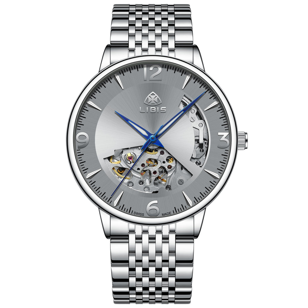 Herrenuhr, automatisch, Stahl