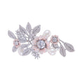 Silberne Blumen- und Perlenbrosche – Bild 2 | LuxeStyle