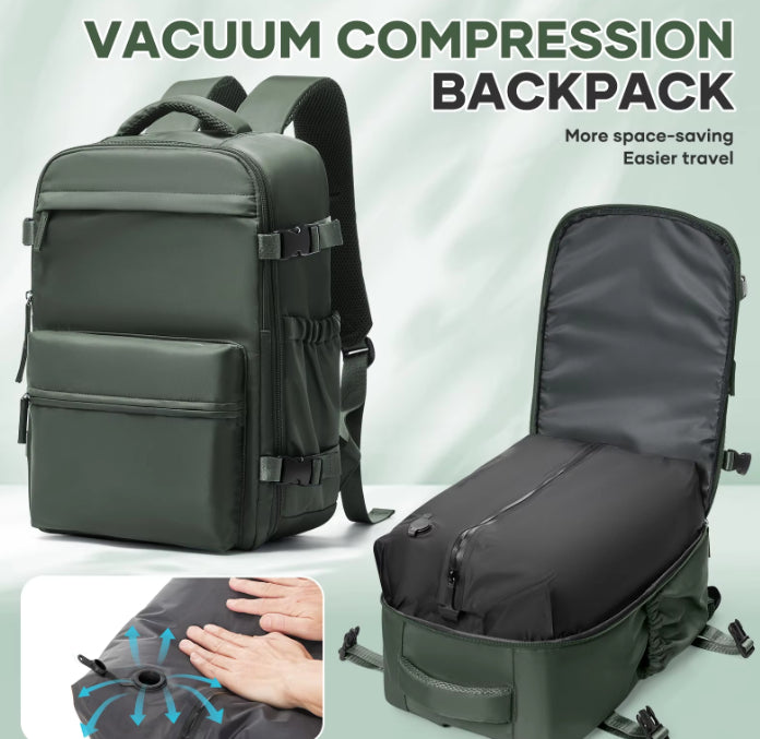 Robuster Rucksack mit Vakuumpumpe und Reissverschluss – Bild 5 | LuxeStyle