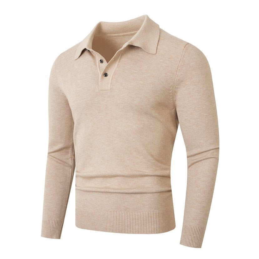 Fashion-Pullover mit Lapel-Kragen