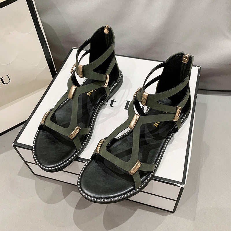 Modische Römersandalen mit Reissverschluss – Bild 7 | LuxeStyle