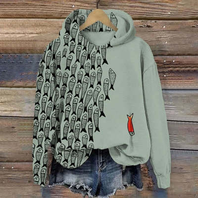 Blumenprint Langarmshirt für Damen
