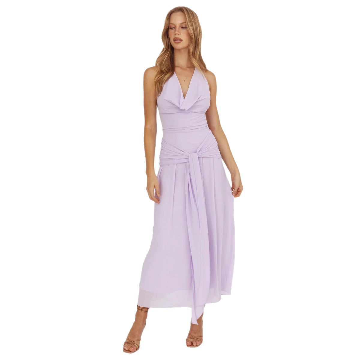 Elegantes Halterneck Maxikleid | LuxeStyle