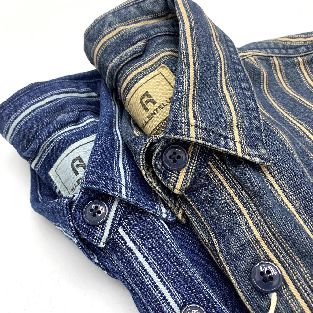 Retro Denimhemd im japanischen Stil für Herren – Bild 2 | LuxeStyle