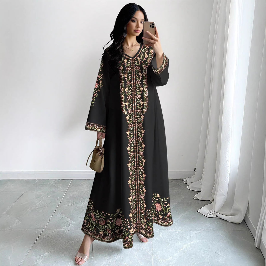 Blumiges Casual-Kleid