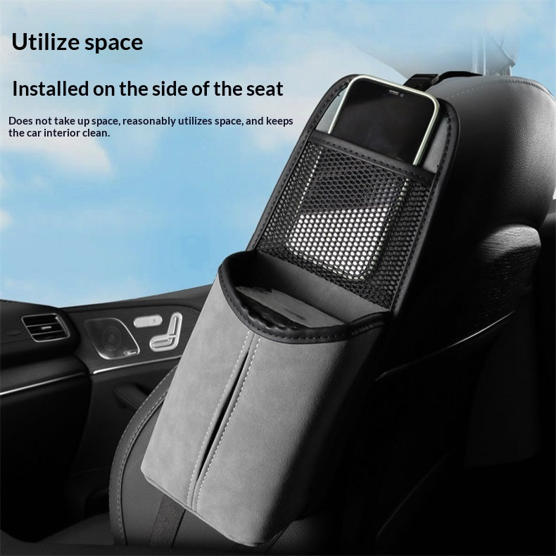 Auto-Sitz-Organizer aus Wildleder – Bild 2 | LuxeStyle
