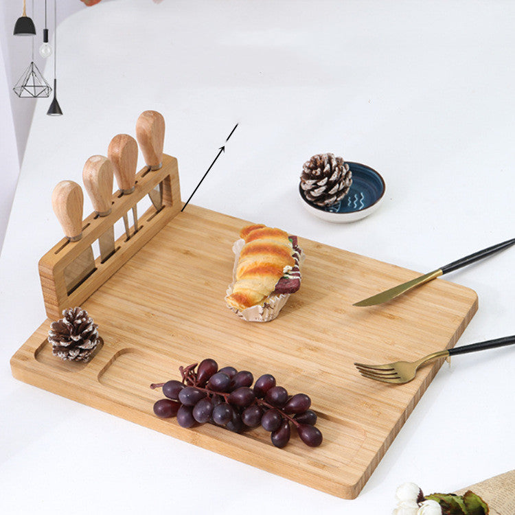 Bambus-Käsebrett mit Gabel-Set – Bild 6 | LuxeStyle
