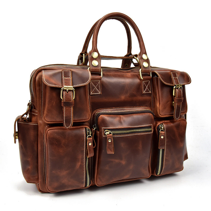 Genuine Leder Crossbody Messenger – Bild 9 | LuxeStyle