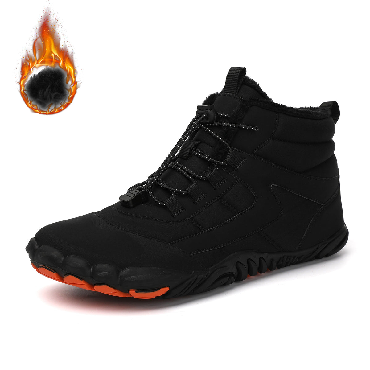 Plus-Size Outdoor Five-Finger-Schuhe mit Fleece | LuxeStyle