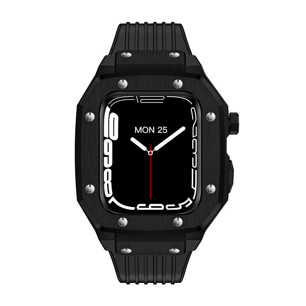 Smartwatch mit Edelstahlgehäuse und Silikonarmband – Bild 4 | LuxeStyle