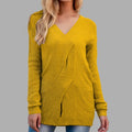 Strickpullover mit V-Ausschnitt