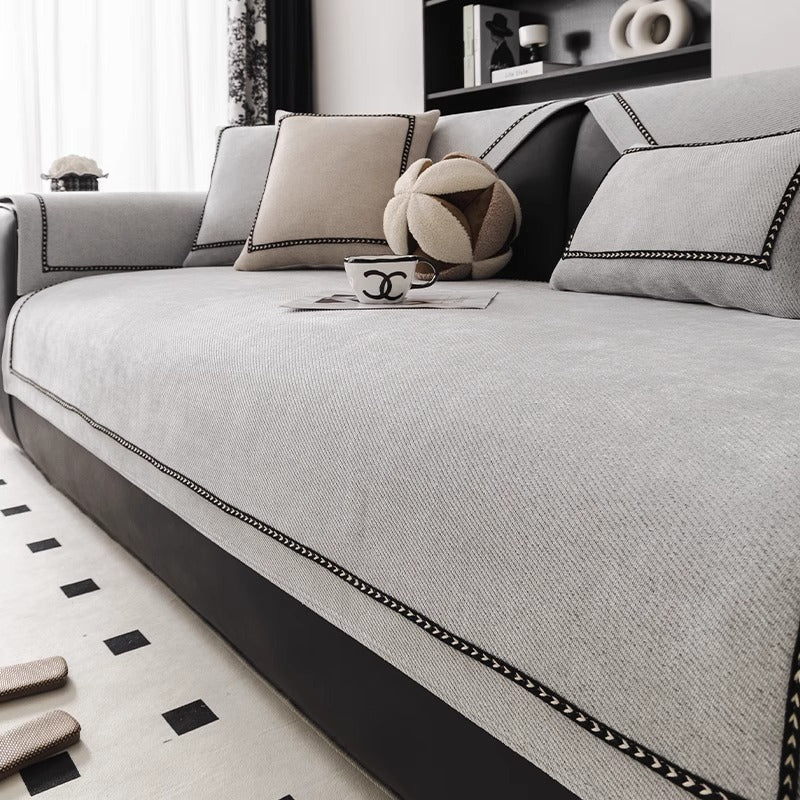 Chenille Anti-Rutsch Sofa-Schonbezug