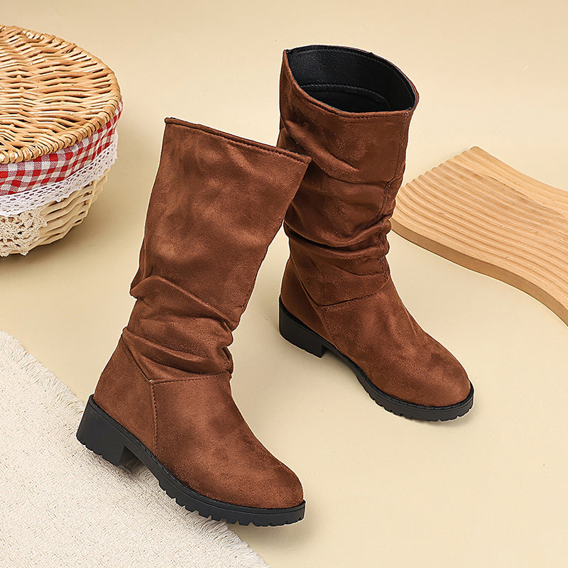 Kinder-Hightop-Stiefel mit Samtbesatz – Bild 9 | LuxeStyle