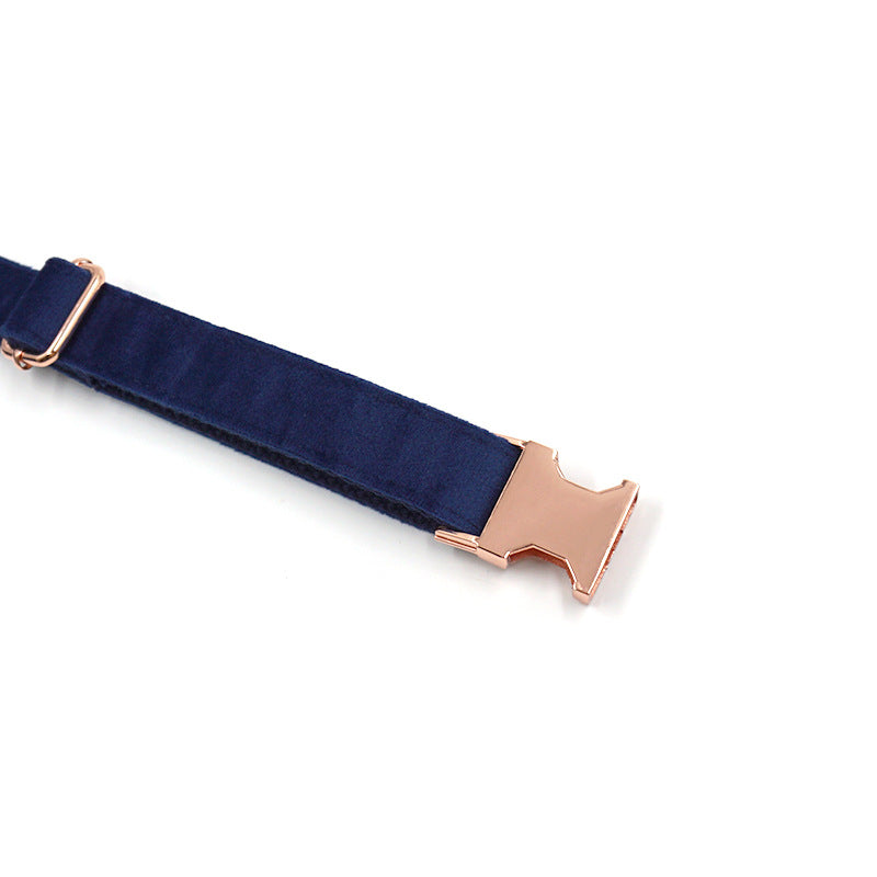 Navyblauer Schleifehalsband – Bild 2 | LuxeStyle