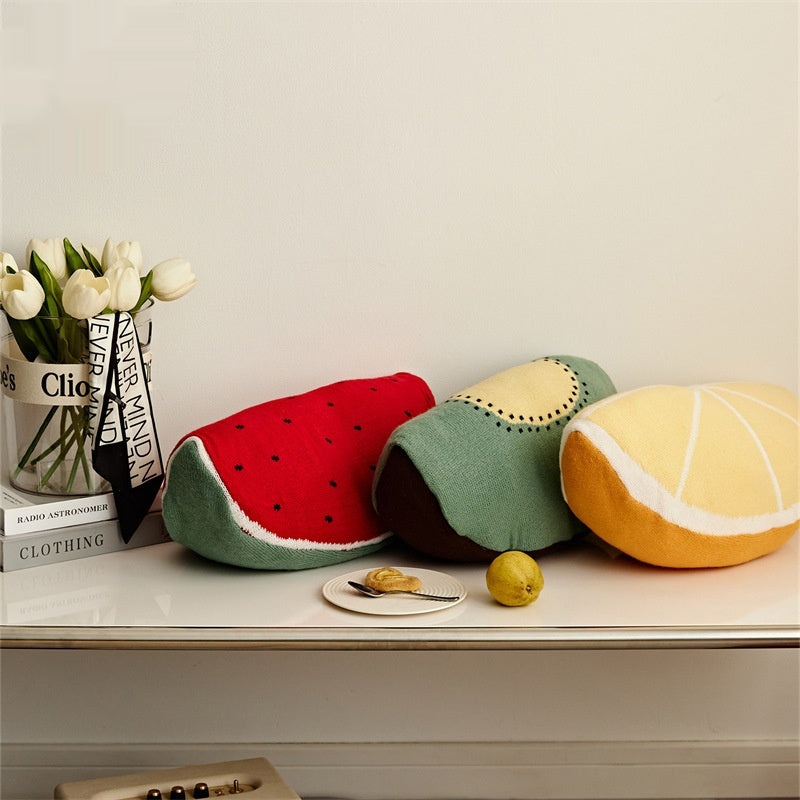 Kissen im Cartoon-Design: Wassermelone & Avocado – Bild 5 | LuxeStyle