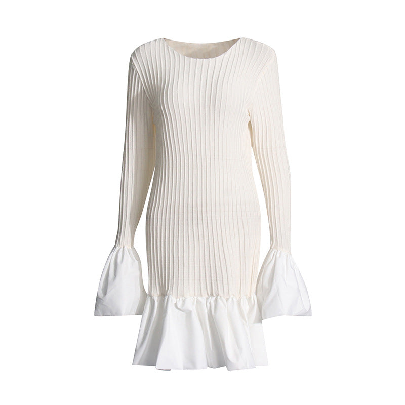 Weisser Bodycon-Rock mit Rüschen – Bild 7 | LuxeStyle