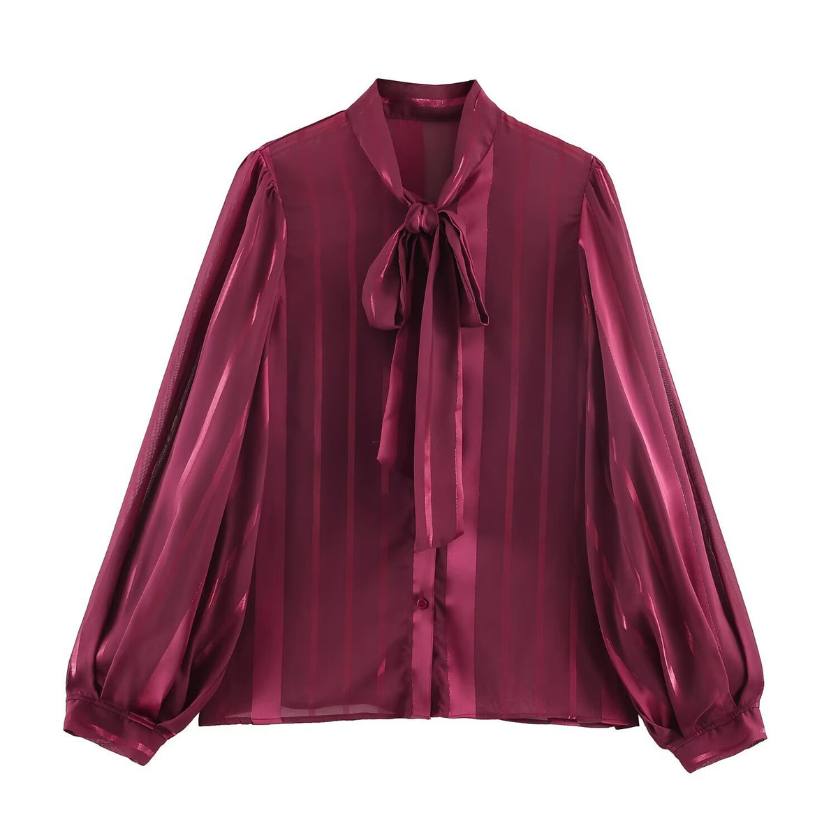 Elegante, vielseitige Bluse mit Schleife – Bild 1 | LuxeStyle
