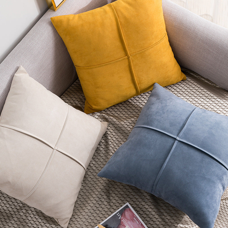 Sofa-Kissenbezug aus Wildlederimitat – Bild 8 | LuxeStyle