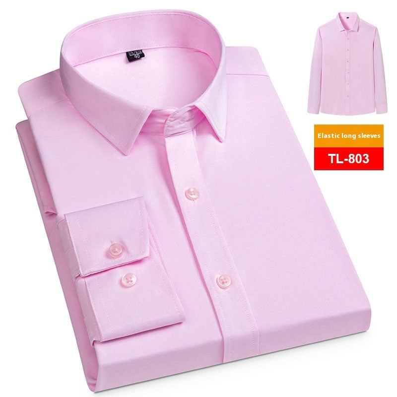 Männerlangarm-Poloshirt ohne Taschen | LuxeStyle